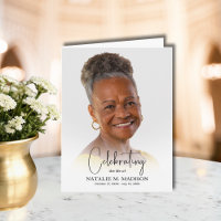 Funeral Memorial Photo Folded