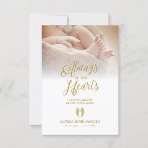 Funeral Memorial Photo Litlle Angel Wings Dear One