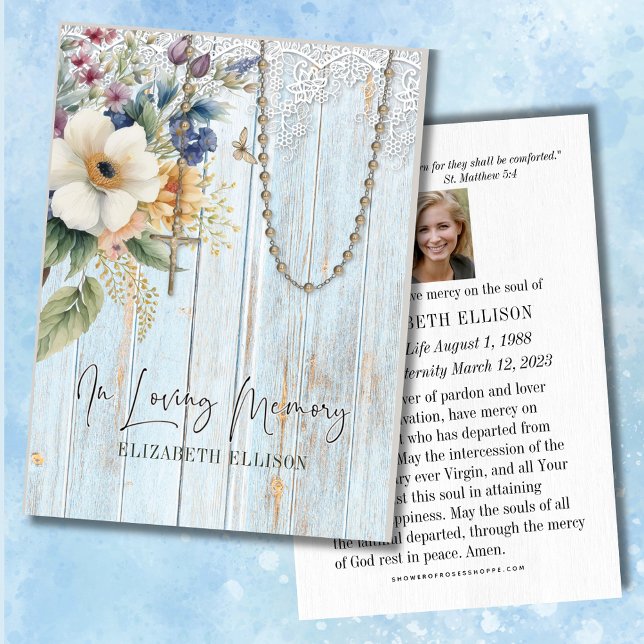  Funeral Memorial Prayer Rosary Flowers (Creator Uploaded)