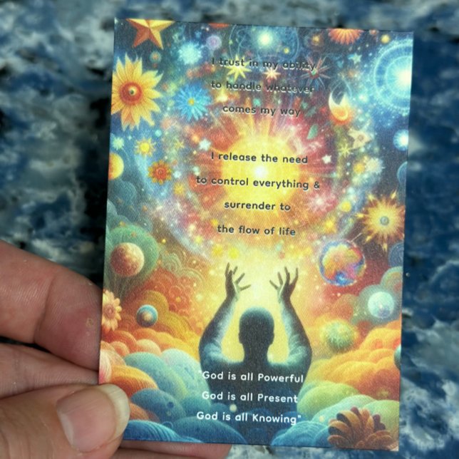 Funeral / Memorial Remembrance Prayer Card (Prayer Card Bookmark for Funeral, Memorial or Celebration of Life)