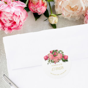 Funeral Memorial Roses Celebration of Life Classic Round Sticker