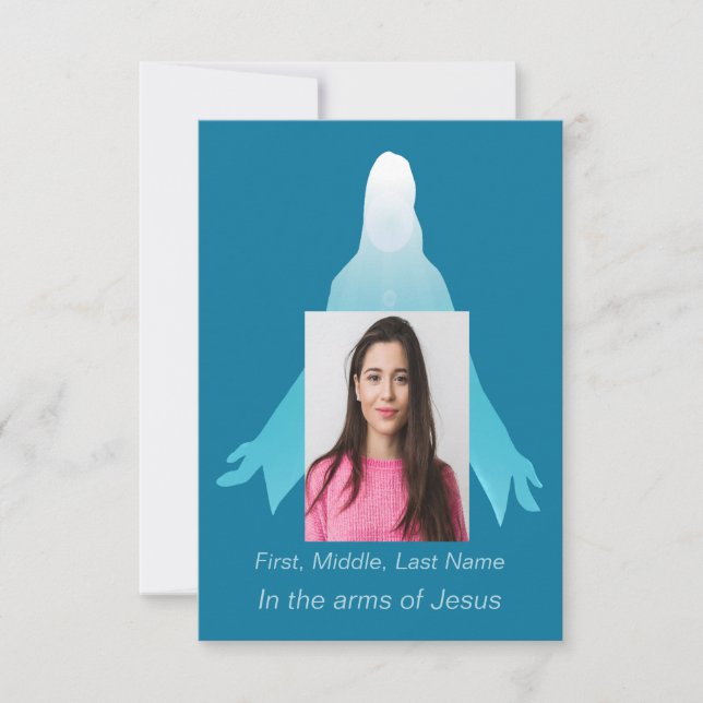 Funeral Memorial Thank you Jesus (Front)