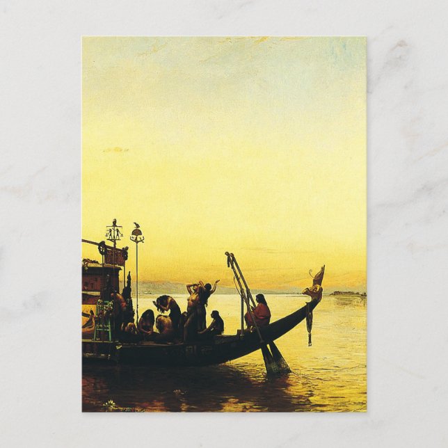 Funeral of a Mommy on the Nile by Frederick Arthur Postcard (Front)