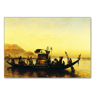 Funeral of a Mummy on the Nile by Frederick Arthur Table Number