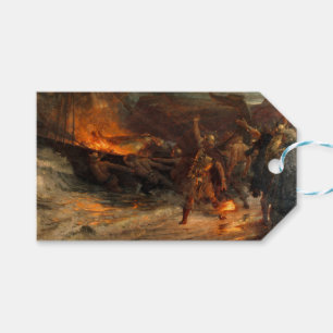Funeral of a Viking (by Frank Dicksee) Gift Tags