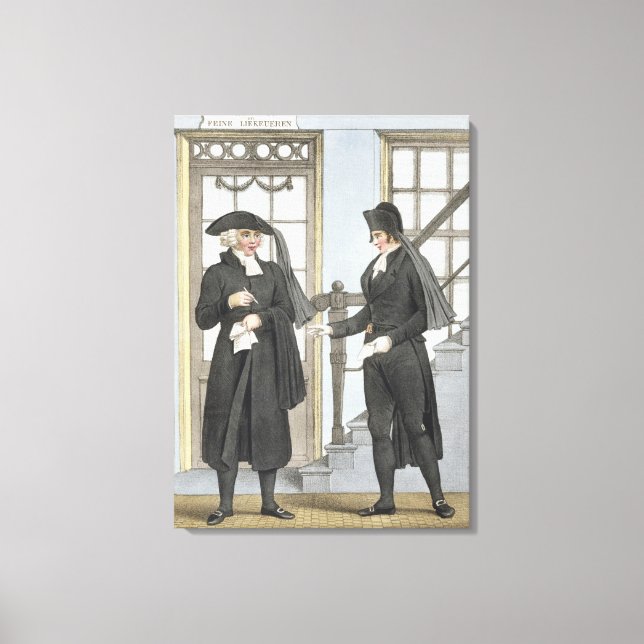 Funeral officials of Amsterdam, illustration from Canvas Print (Front)