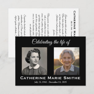 Funeral or Memorial Double Image