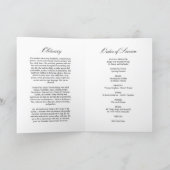 Funeral Order of Service | Green Memorial Program Programme (Inside)