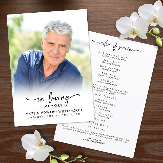 Funeral Order of Service In Loving Memory Programme (Creator Uploaded)