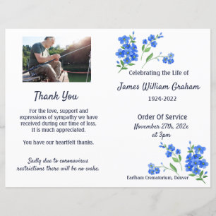 Funeral Order Of Service Program Remembrance