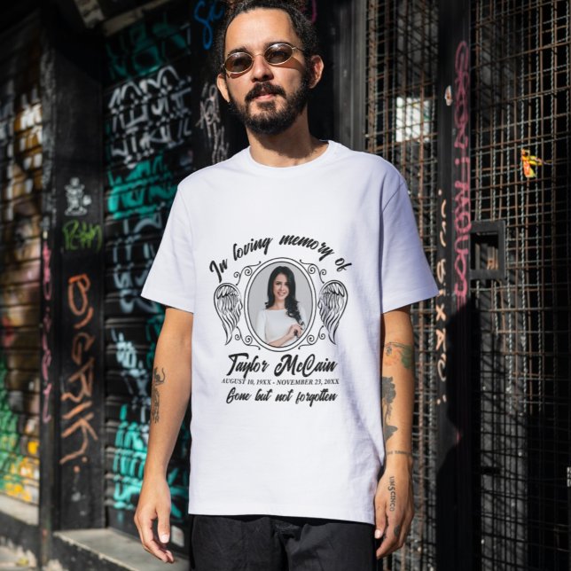 Funeral Photo Memorial: Custom Shirts with Photo  (Honor Their Memory: Personalized Memorial Shirts)