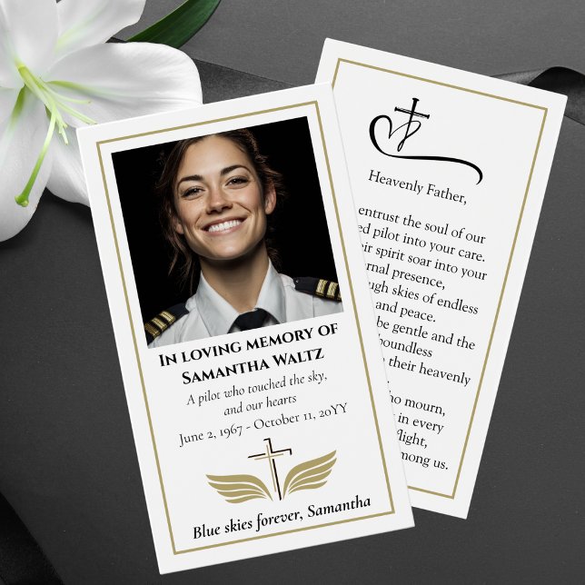 Funeral Photo Prayer for Pilot Modern Aviation (Creator Uploaded)