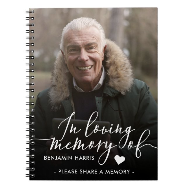 Funeral Photo Share A Memory Notebook (Front)