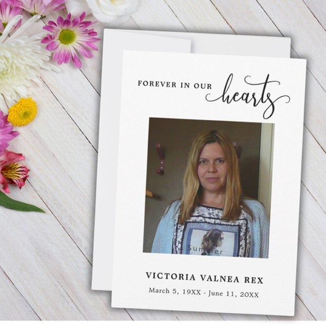 Funeral Photo Sympathy Grief Thank You  Card (Creator Uploaded)