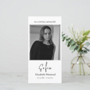 Funeral Prayer Card, Catholic Card