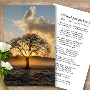 Funeral Prayer Card   Lone Tree 4
