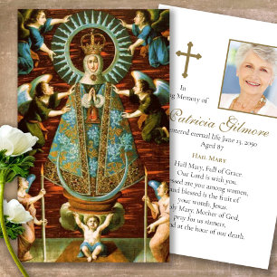 Funeral Prayer Card Our Lady of Lledo