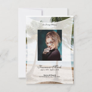 Funeral Prayer Card Template