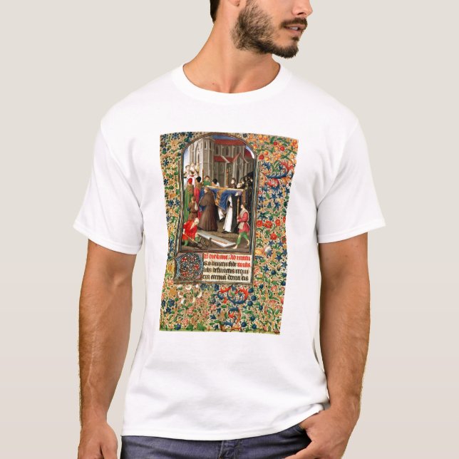 Funeral procession with grave-diggers T-Shirt (Front)