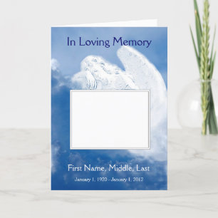 Funeral Program Angel, Scripture, Christian Programme