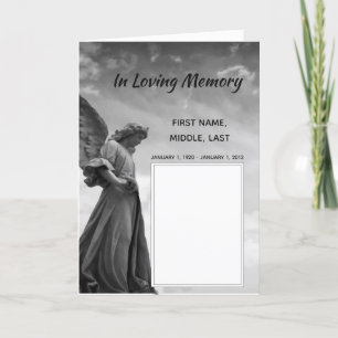 Funeral Program Angel, Scripture, Christian Programme