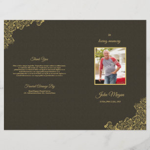 Funeral Program Brochure