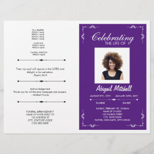 Funeral Program   Celebrating The Life Of   FP0020 Flyer