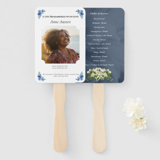 Funeral Program Fan – Memorial Keepsake