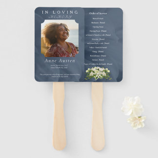 Funeral Program Fan – Memorial Keepsake