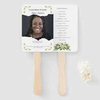 Funeral Program Fan – Memorial Keepsake