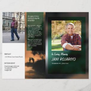 Funeral Program Flyer Template