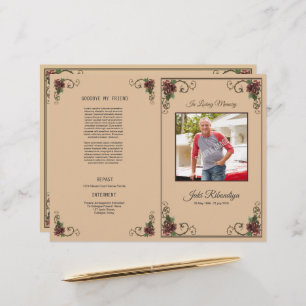 Funeral Program Flyer Template