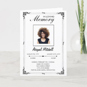 Funeral Program   In Loving Memory   FP0018 Programme