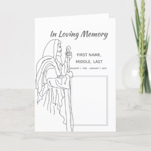 Funeral Program Jesus , Scripture, Christian Programme