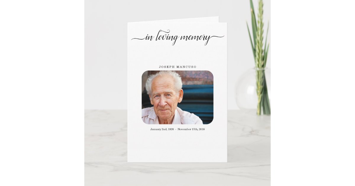 Funeral Program / Memorial Service Pamphlet Programme | Zazzle.co.nz