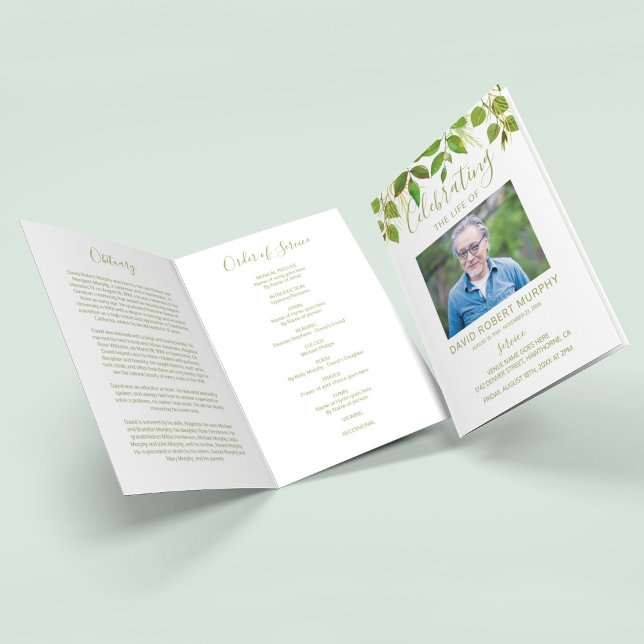 Funeral Program | Modern Order of Service Programme (Creator Uploaded)