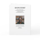 Funeral Program | Order of Service Black & White