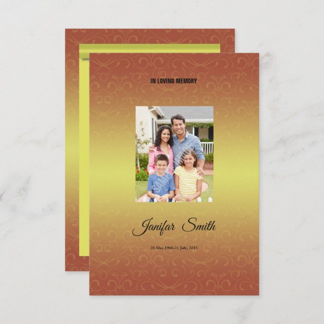 Funeral Program template (Front/Back)
