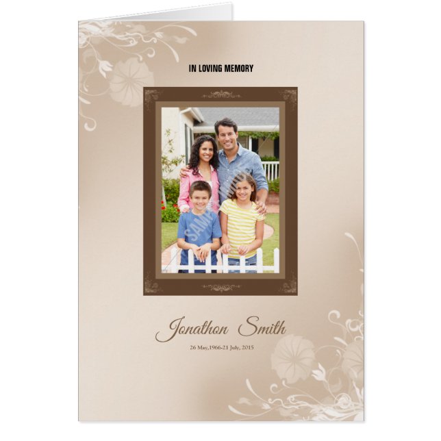 Funeral Program Template (Front)