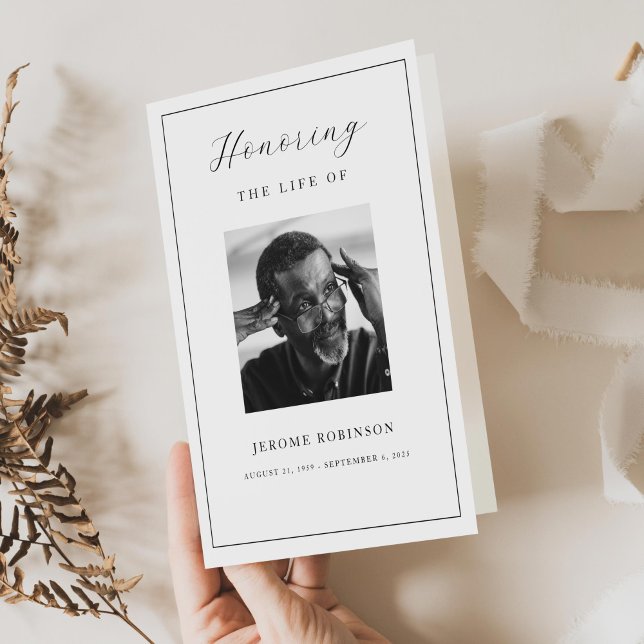 Funeral Program Template Celebration of Life 5 x 7 (Creator Uploaded)