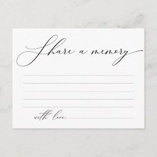 Funeral Service, Share a memory Card