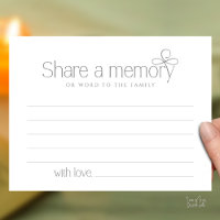 Funeral Service Share a memory Fairy Sympathy Card