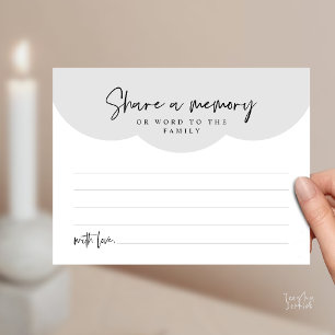 Funeral Service, Share a memory Memorial Card