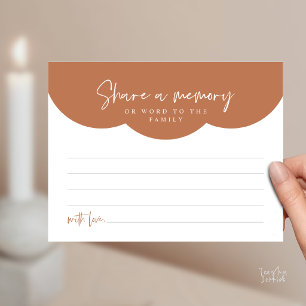 Funeral Service, Share a memory Memorial Card
