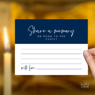Funeral Service, Share a memory Memorial Card