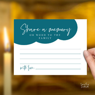 Funeral Service, Share a memory Memorial Card