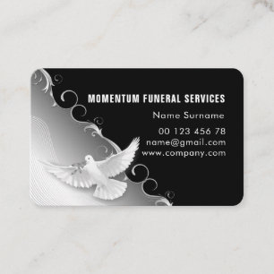 Funeral services business card
