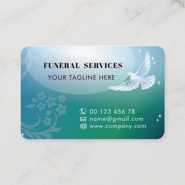 Funeral Services Business Cards Collection (Front)