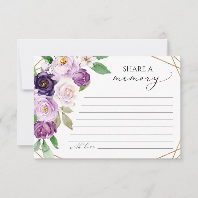 Funeral Share a Memory Card  (Front)