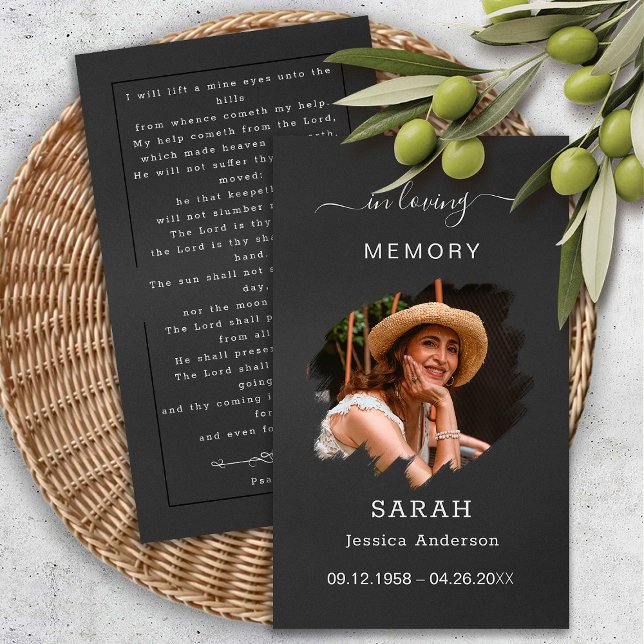 Funeral Sympathy Photo Memorial Prayer Card (Creator Uploaded)